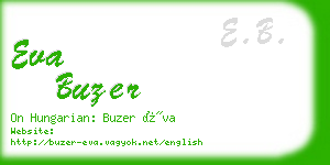 eva buzer business card